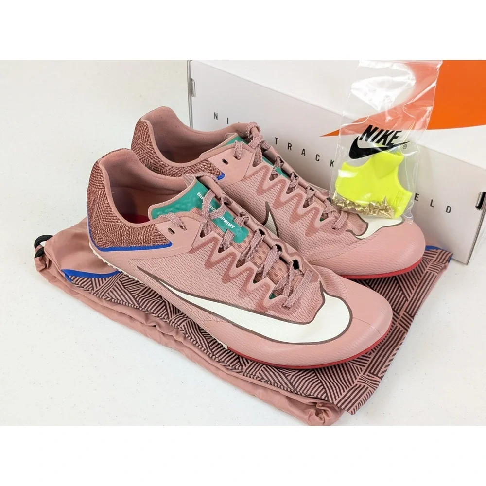 Nike Zoom Rival Sprint Track Spikes M9/W10.5 Red Stardust Pale Ivory HQ2061-600